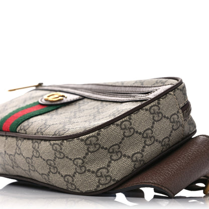 Gucci Soft GG Supreme Monogram Medium Ophidia Belt Bag Dark Brown 9 of 9