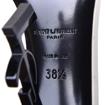 Saint Laurent Patent Calfskin 110 Opyum Sandals 38.5 Neutro 8 of 10