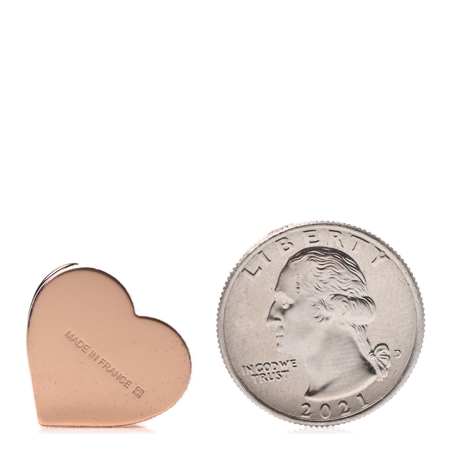 Rose Gold Plated Brass Mini Coeur Twilly Scarf Ring