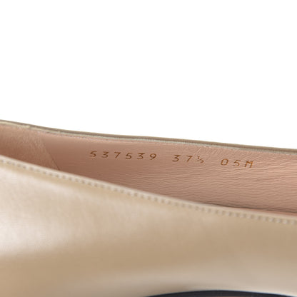 Gucci Malaga Kid Sylvie Web Chain Mid Heel Loafers 37.5 Mud 8 of 10