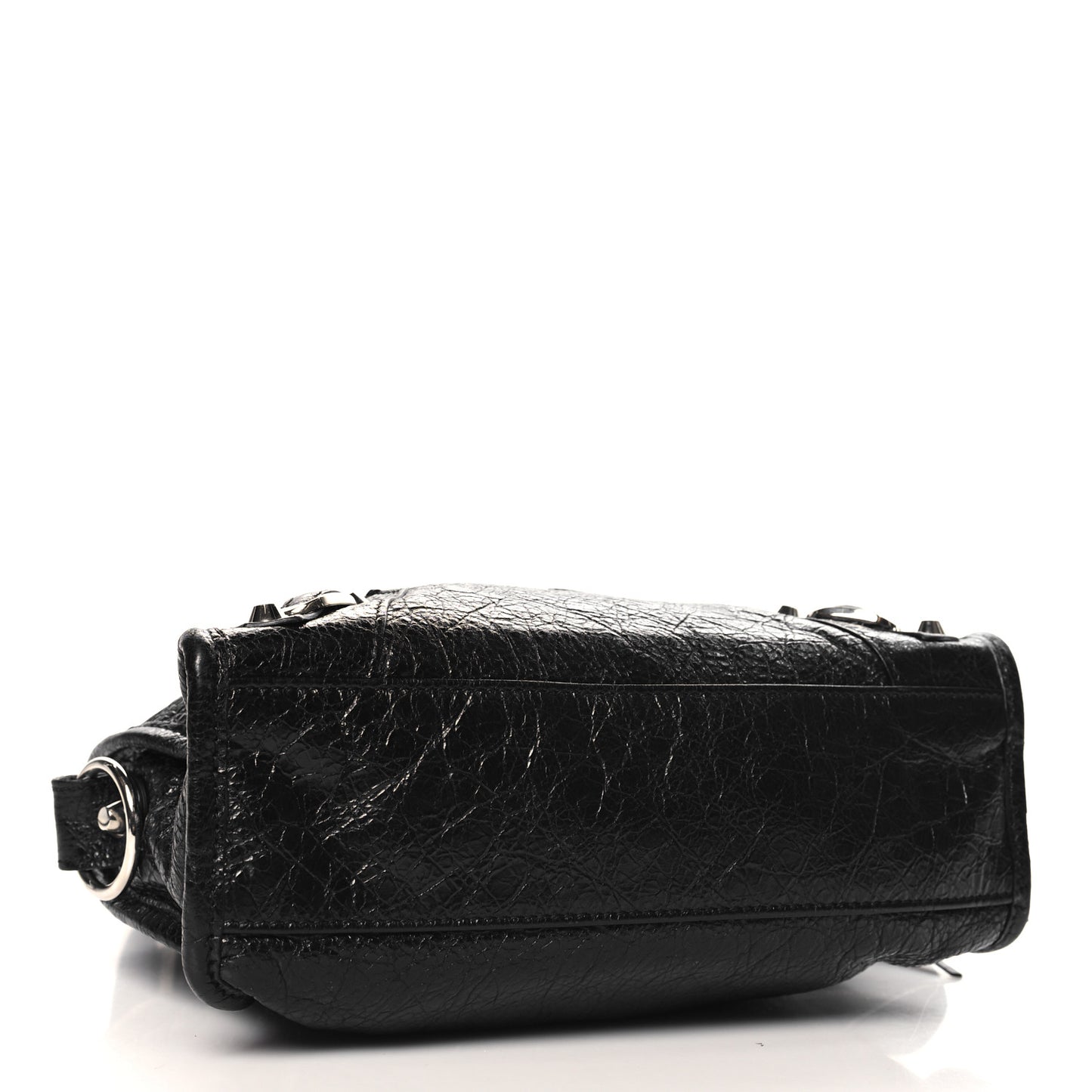 Agneau Classic Silver Hardware Mini City Black