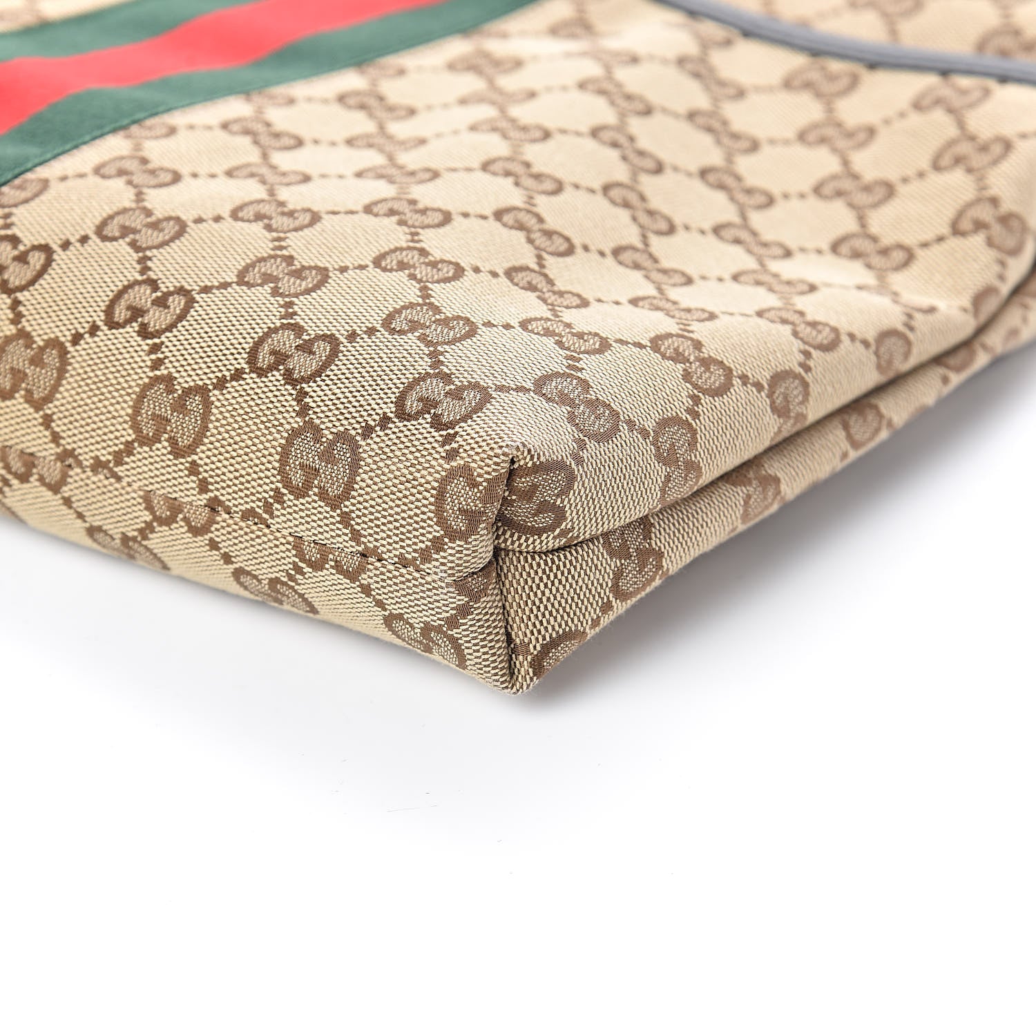 Gucci GG Monogram Web Flat Messenger Bag Black 9 of 9