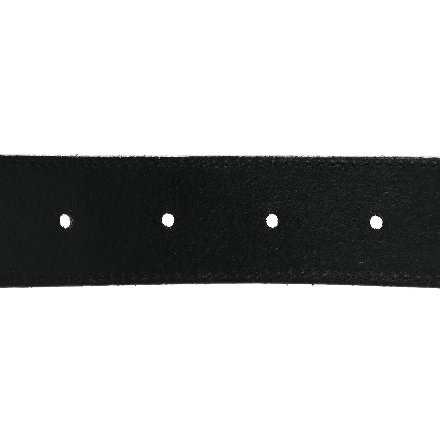 Calfskin Chain Rider Belt S Black