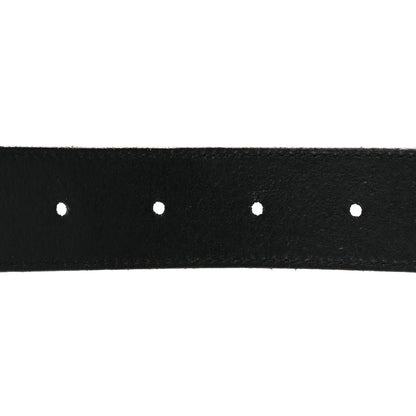 Saint Laurent Calfskin Chain Rider Belt S Black 4 of 7