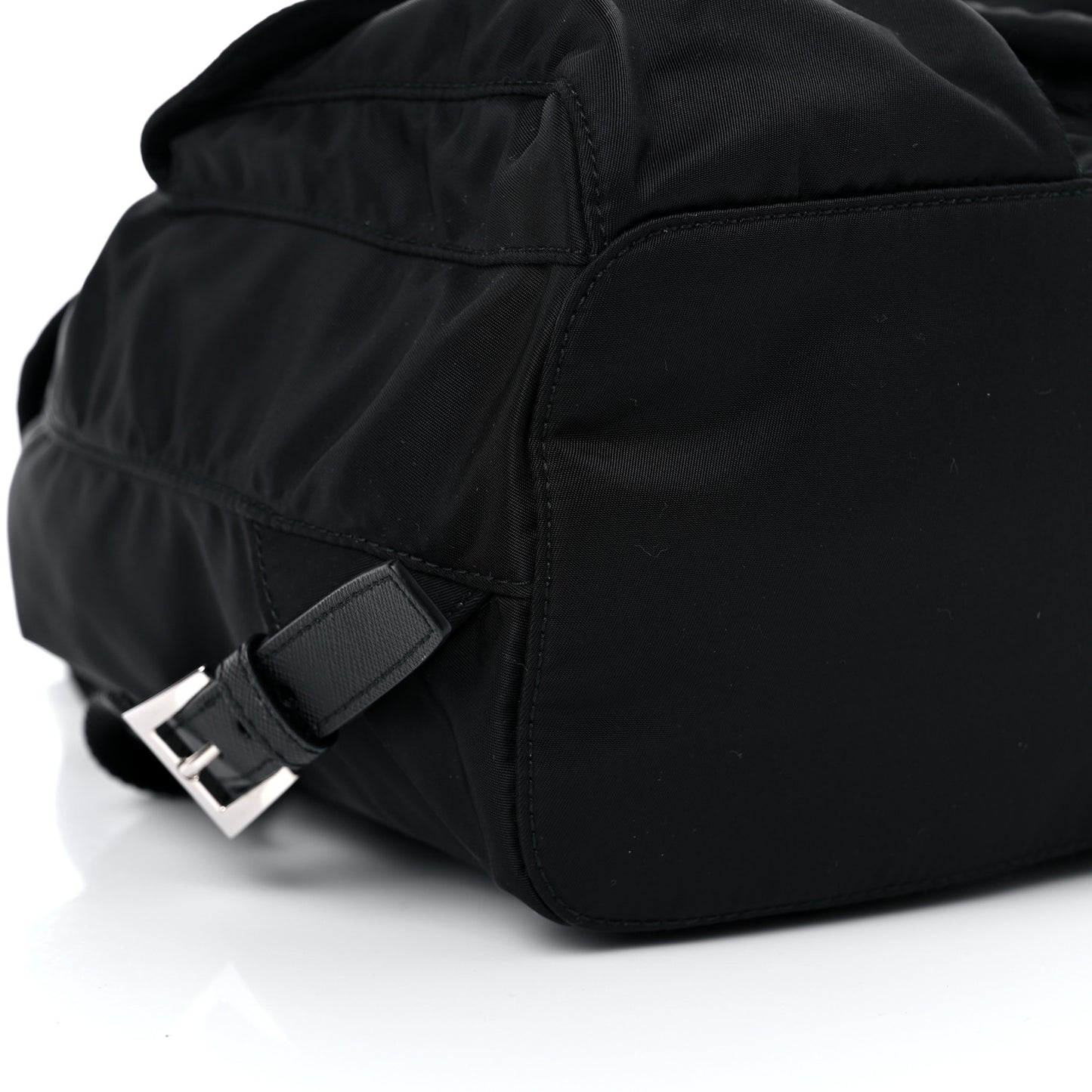 Tessuto Nylon Saffiano Medium Backpack Black