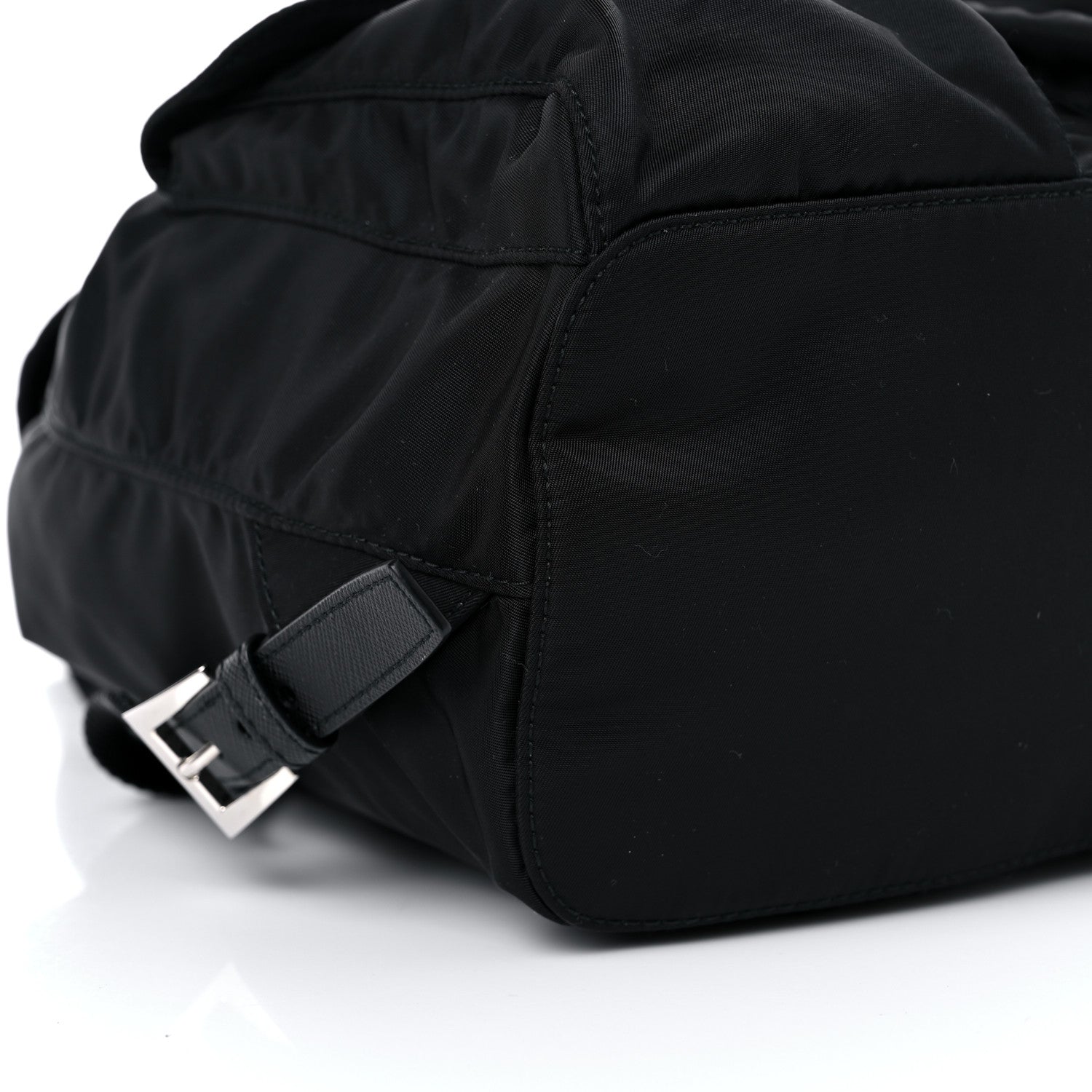 Prada Tessuto Nylon Saffiano Medium Backpack Black 8 of 10