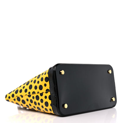Louis Vuitton Vernis Kusama Infinity Dots Lockit MM Yellow 4 of 8