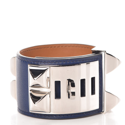Hermes Swift Collier de Chien CDC Bracelet S Bleu Saphir 3 of 5