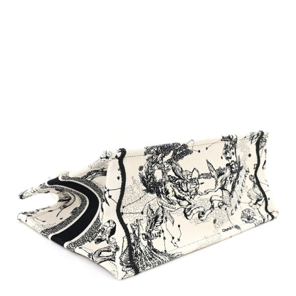 Christian Dior Canvas Zodiac Toile De Jouy Embroidered Medium Book Tote Latte 4 of 10