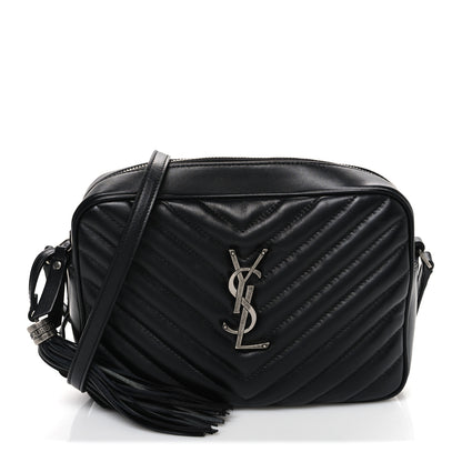 Saint Laurent Calfskin Matelasse Monogram Lou Camera Bag Black 1 of 10