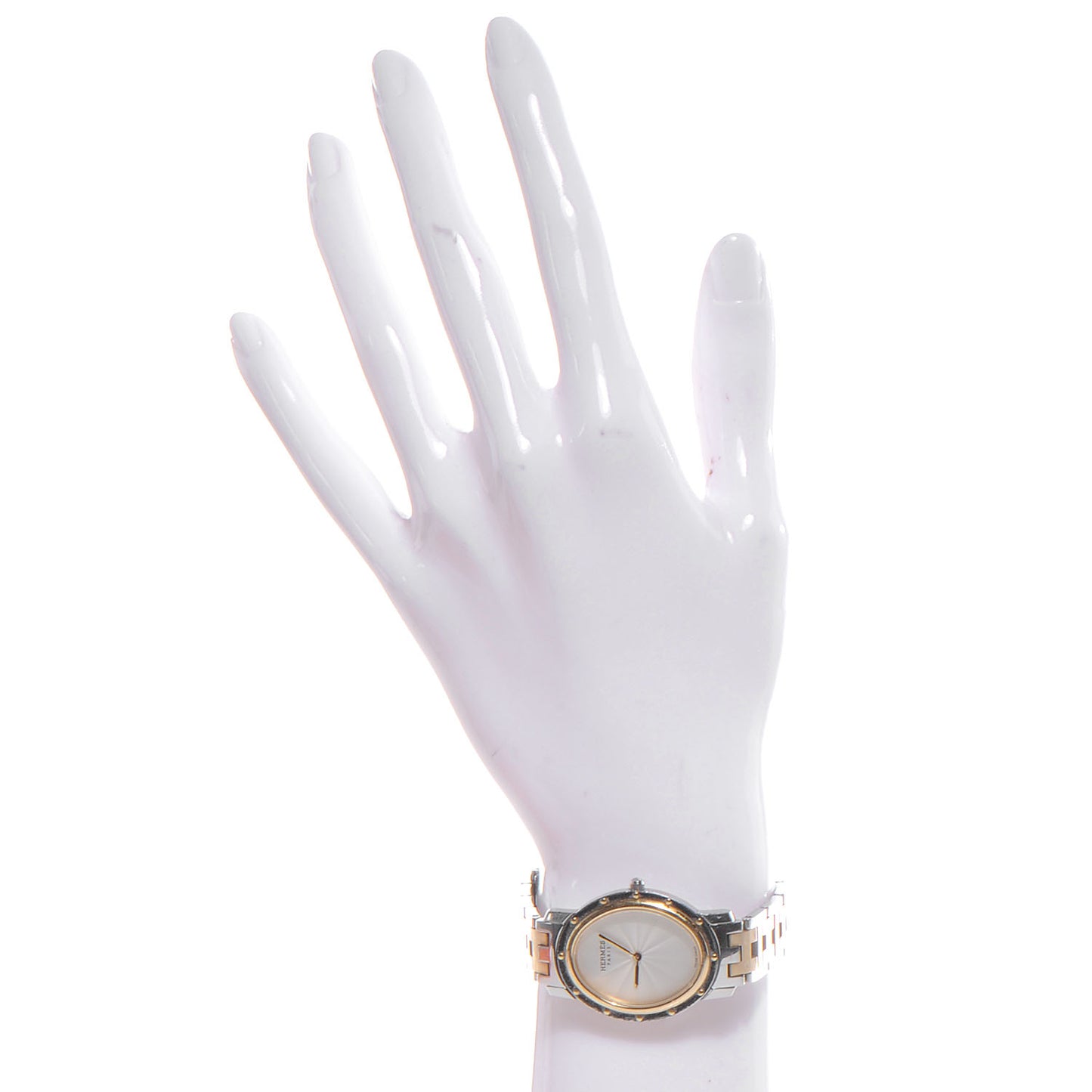 Stainless Steel 22mm Clipper Oval Quartz Watch Gold