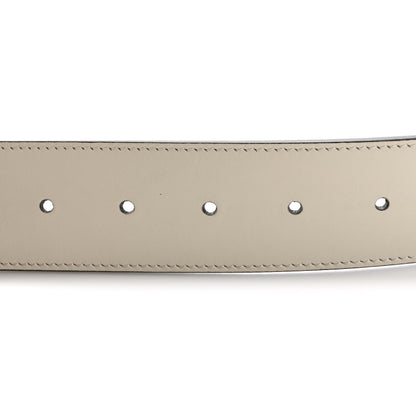 Gucci Calfskin Double G 40mm Belt 115 46 Mystic White 3 of 8