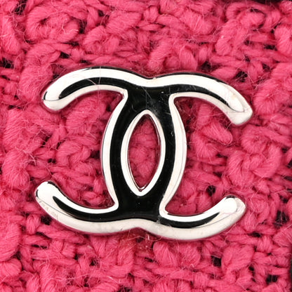 Chanel Tweed Grosgrain Cap Toe CC Slingback Pumps 37 Pink Black 10 of 12