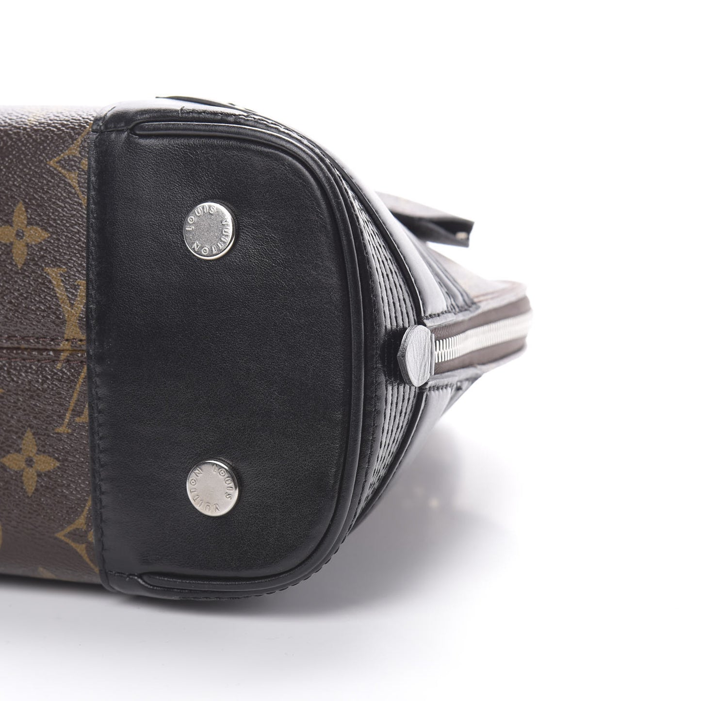 Shiny Monogram Alma PM Black