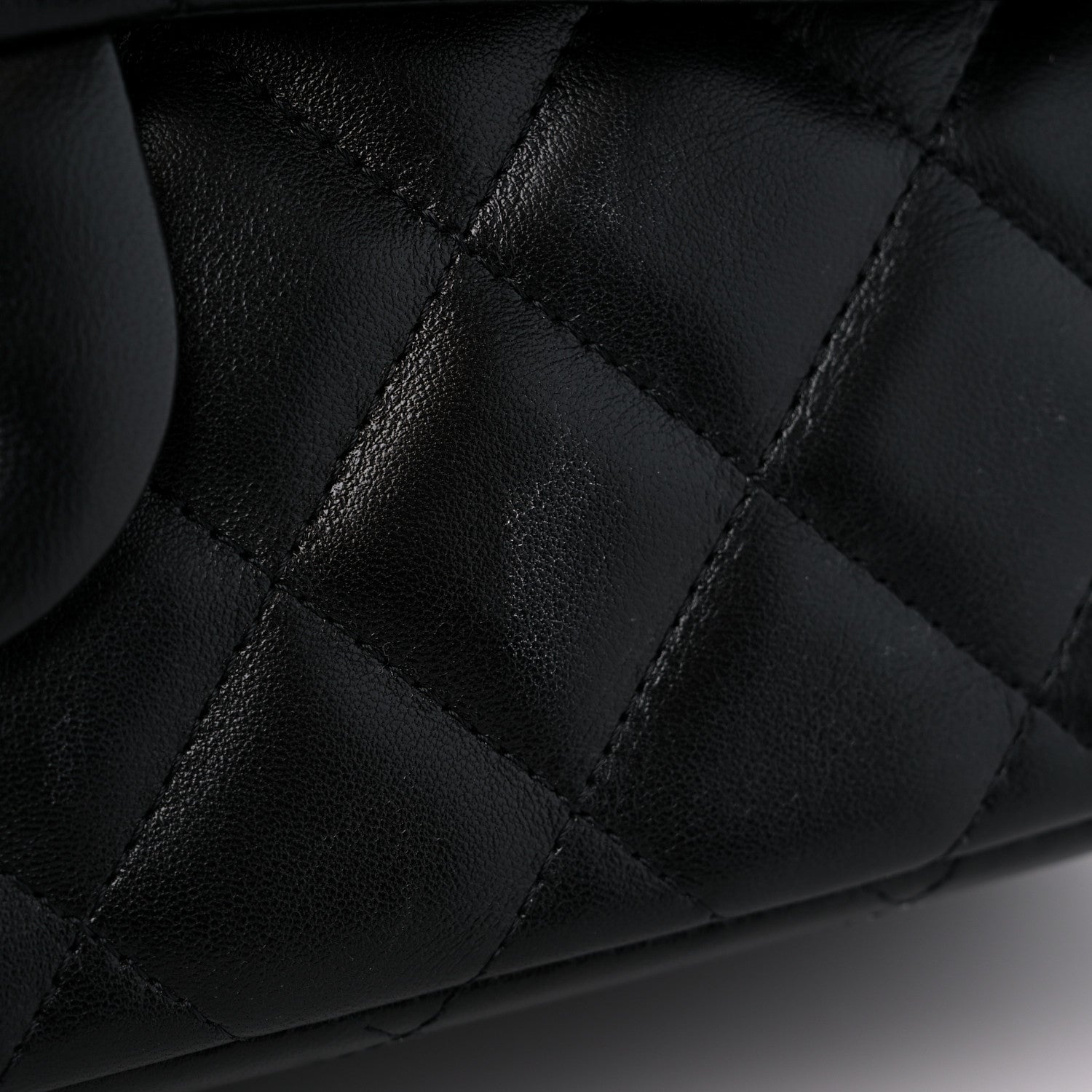Chanel Lambskin Quilted Jumbo Double Flap Black 12 of 12