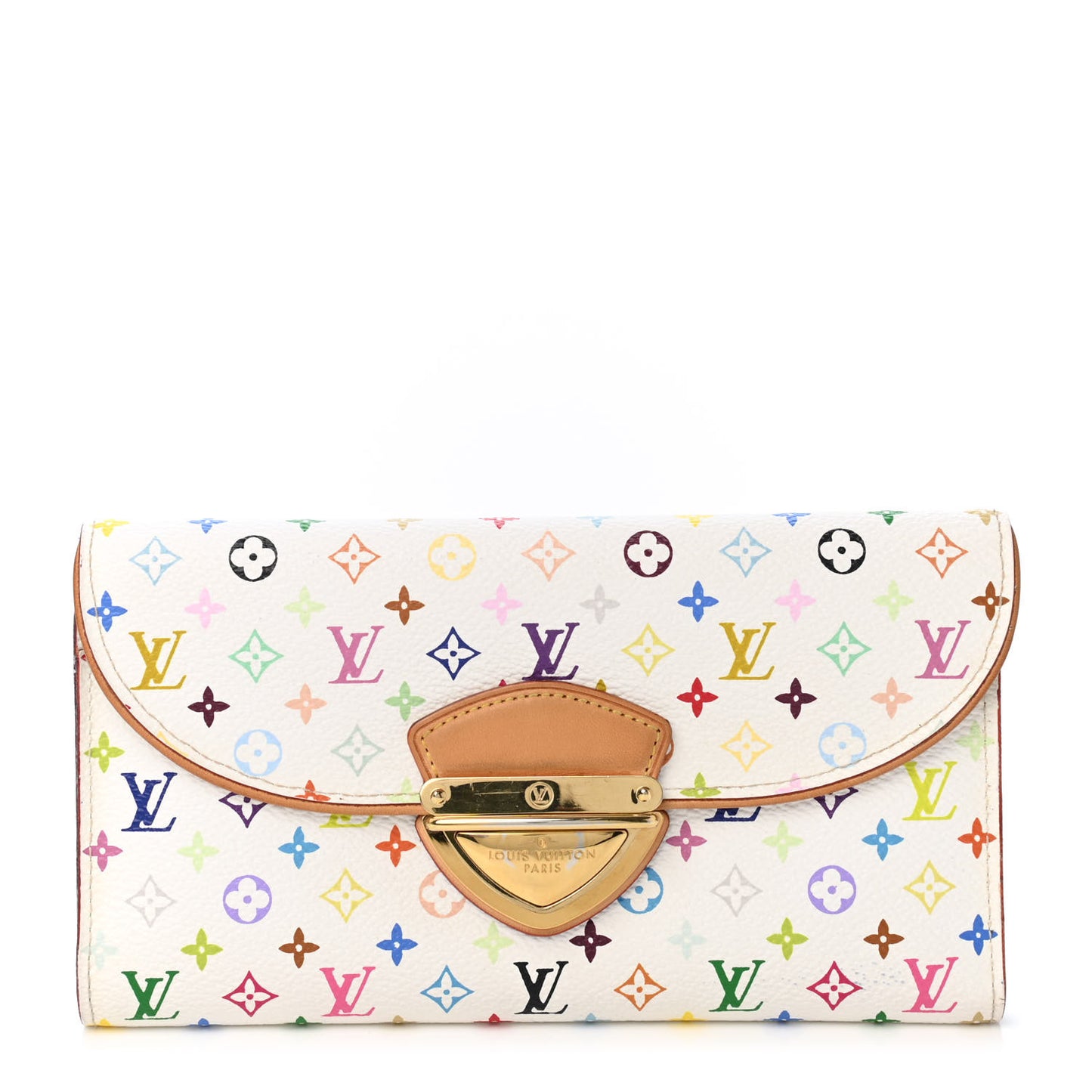 Monogram Multicolor Eugenie Wallet White Anie