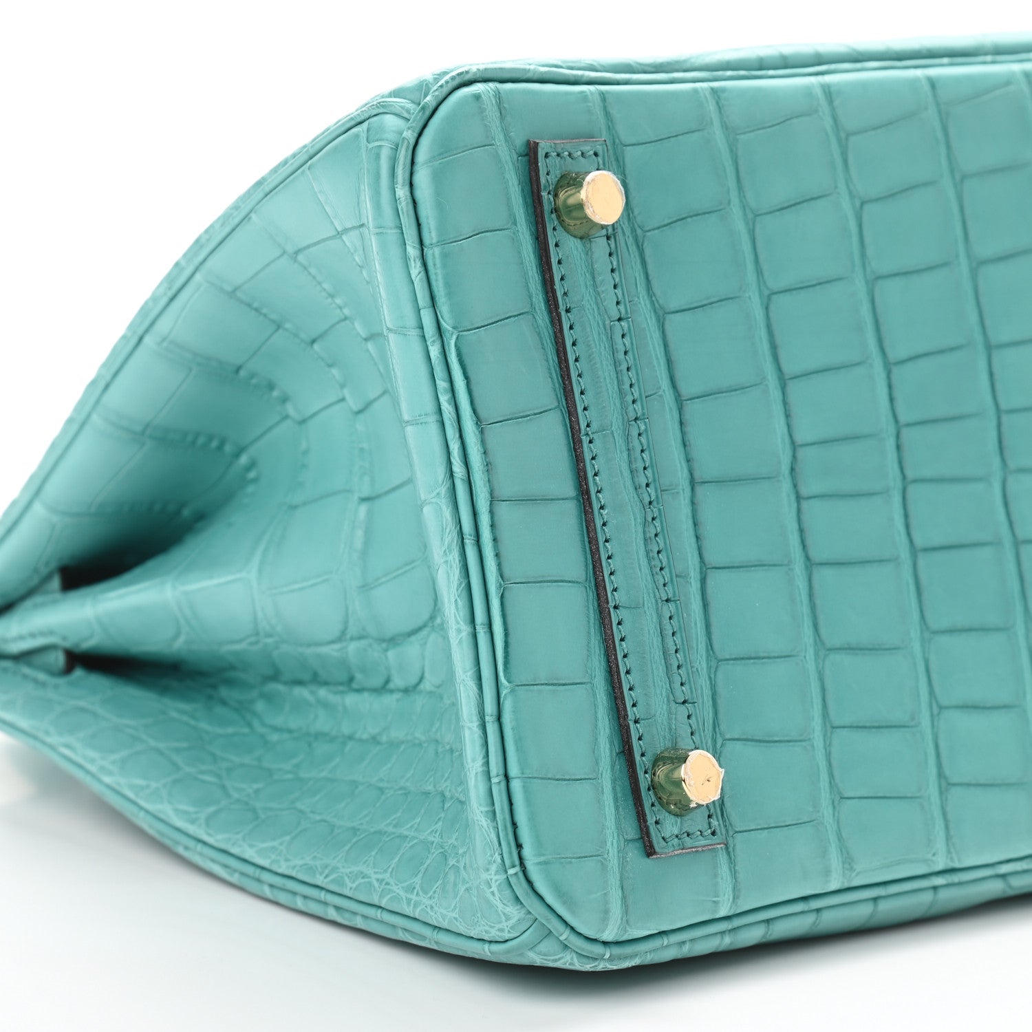 Hermes Matte Alligator Birkin 30 Bleu Atoll 9 of 11
