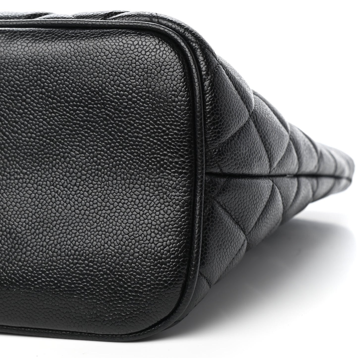Caviar Quilted Medallion Tote Black