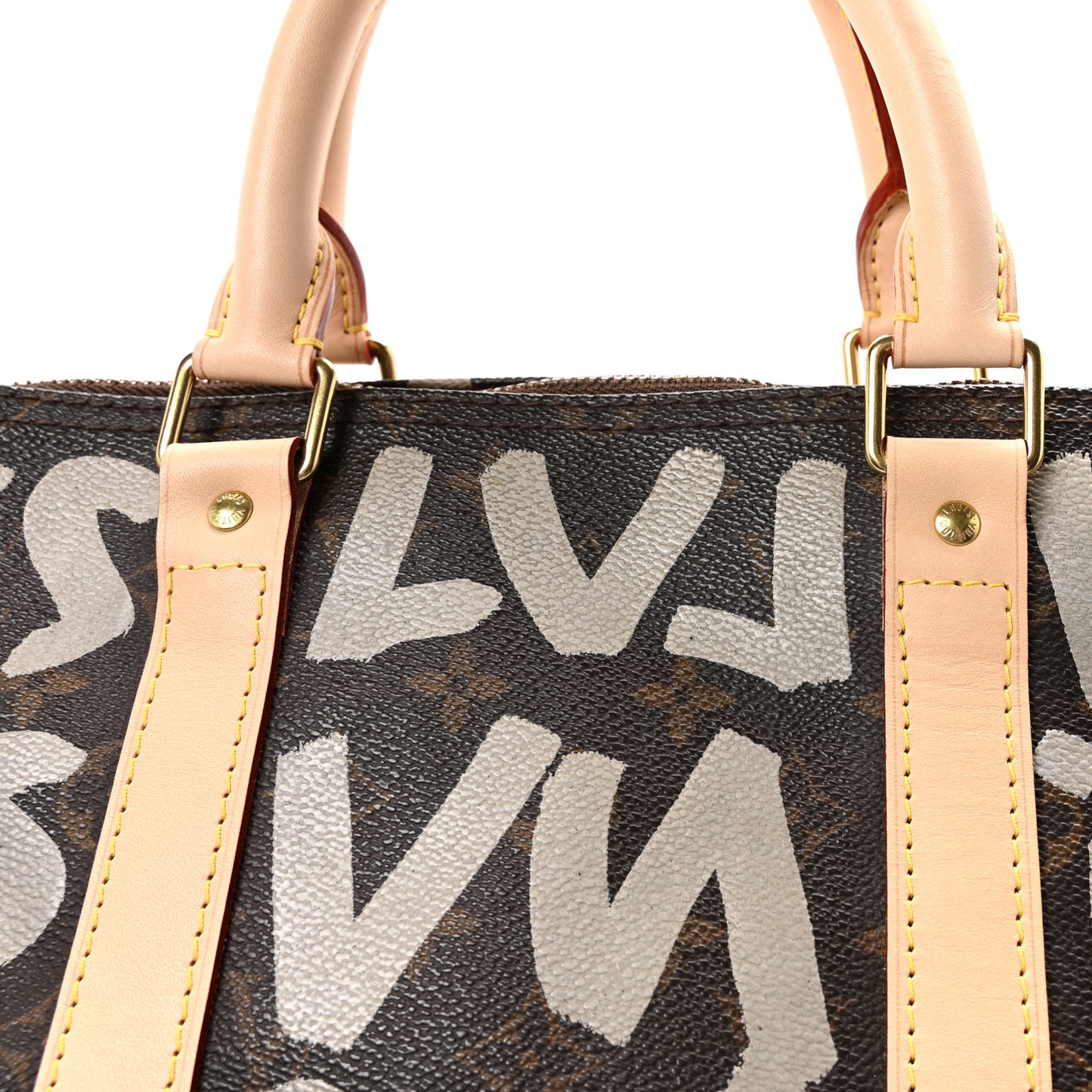 Monogram Graffiti Keepall 50 Silver