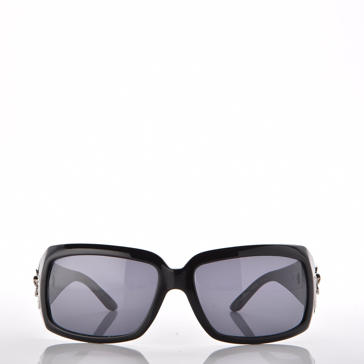 Flower Crystal 857-B Sunglasses Black