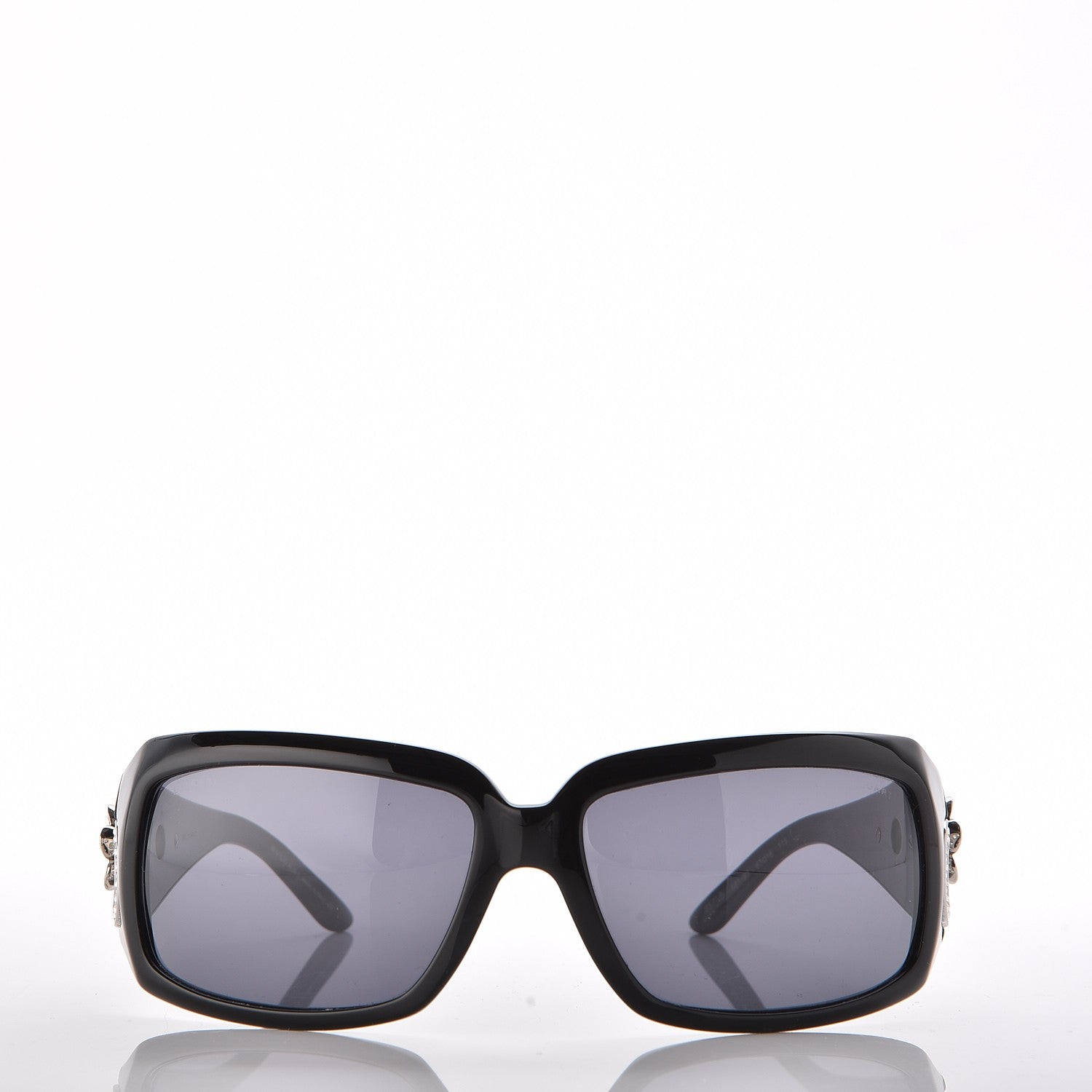 Bulgari Flower Crystal 857-B Sunglasses Black 2 of 8