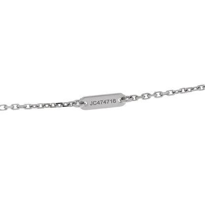 Van Cleef & Arpels 18K White Gold Diamond Sweet Alhambra Pendant Necklace 6 of 6
