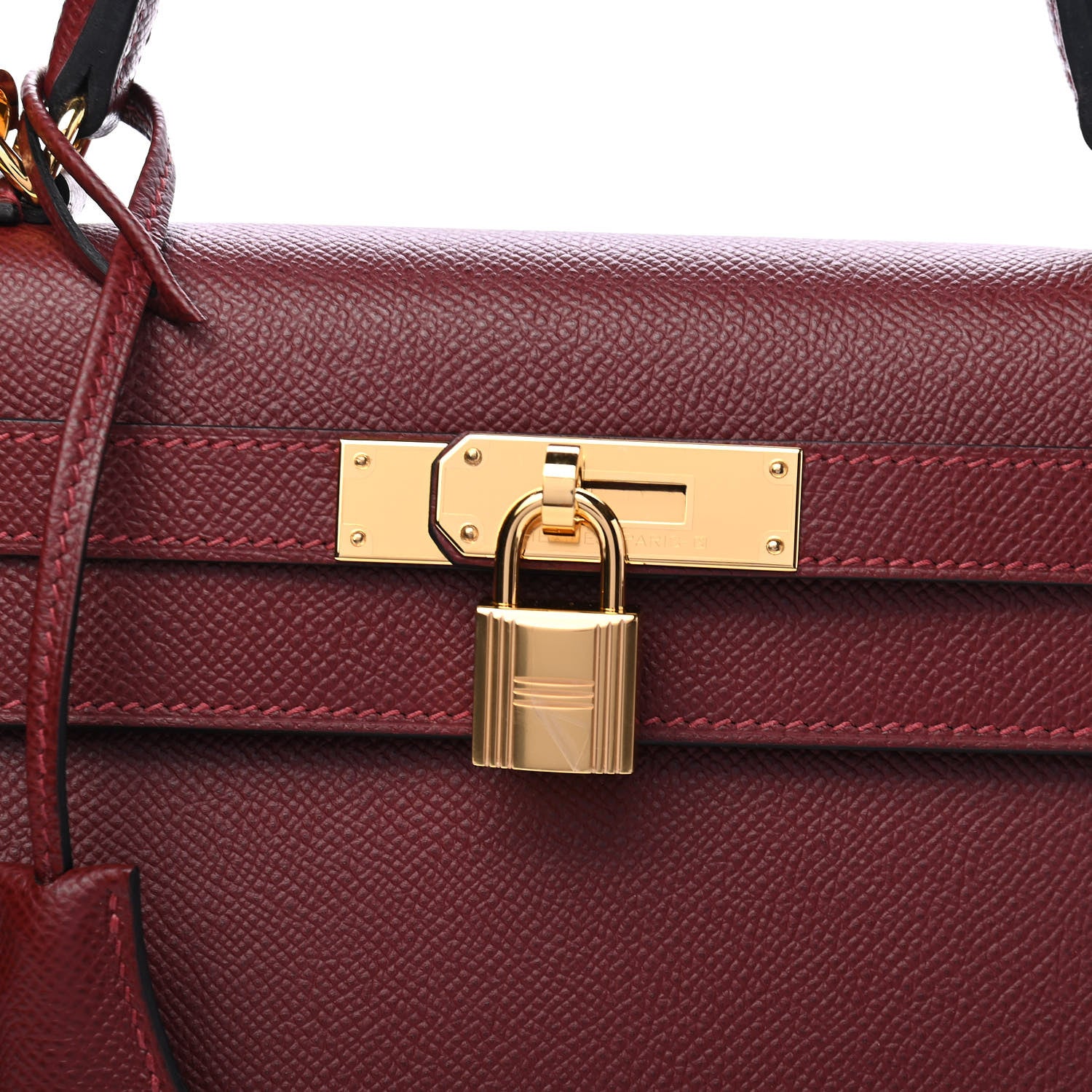 Hermes Epsom Kelly Sellier 28 Rouge H 8 of 11