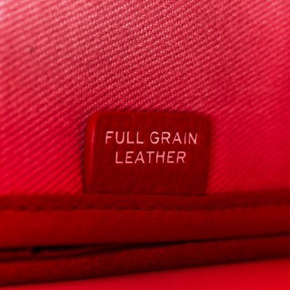 Marc Jacobs Grained Calfskin Small The Tote Bag Red 7 of 12
