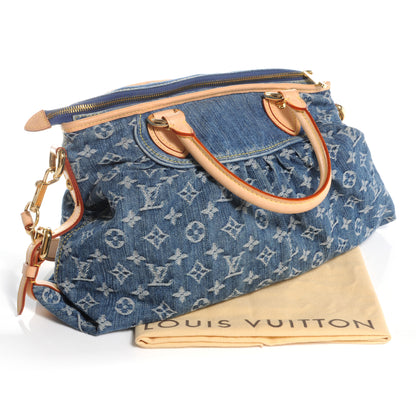 Louis Vuitton Denim Neo Cabby MM Blue 5 of 8