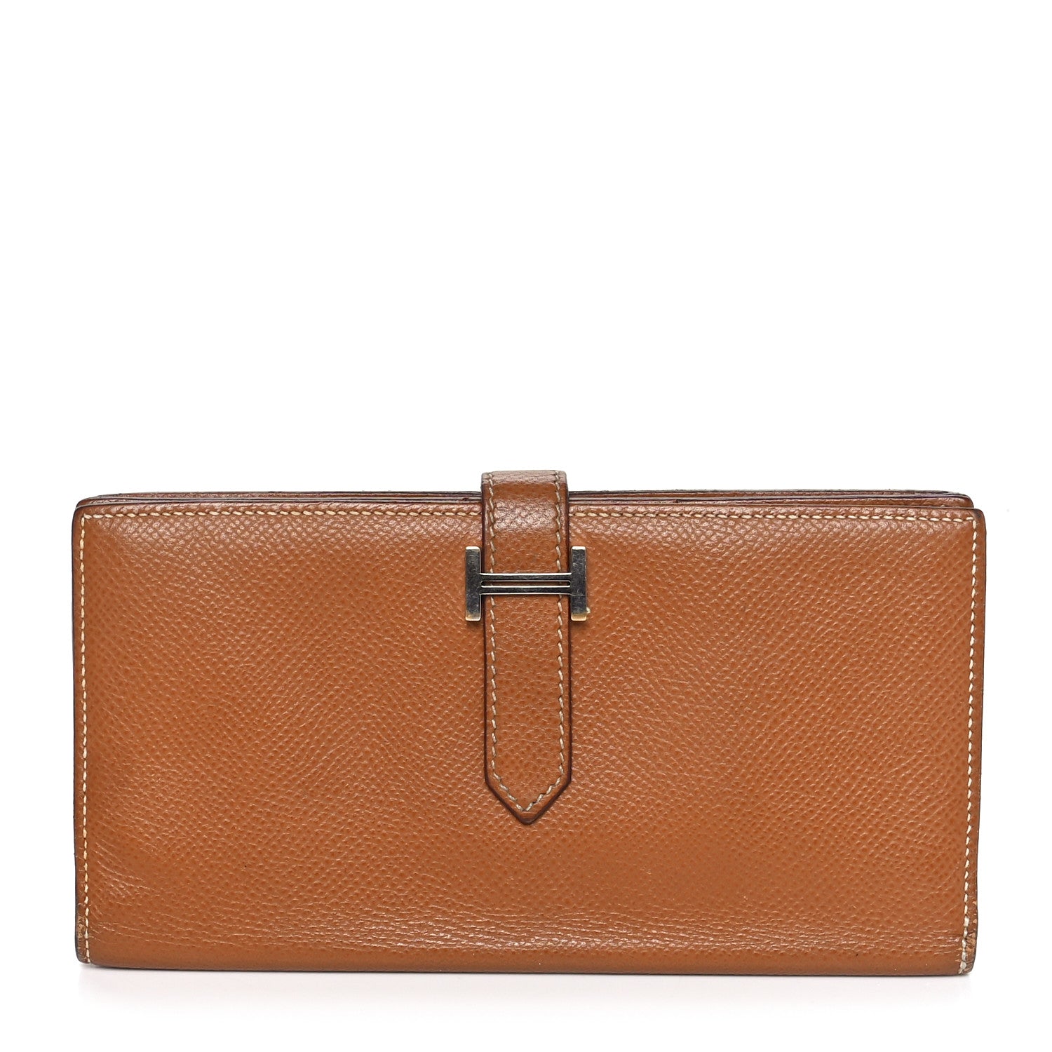 Hermes Epsom Bearn Gusset Wallet Gold 1 of 9