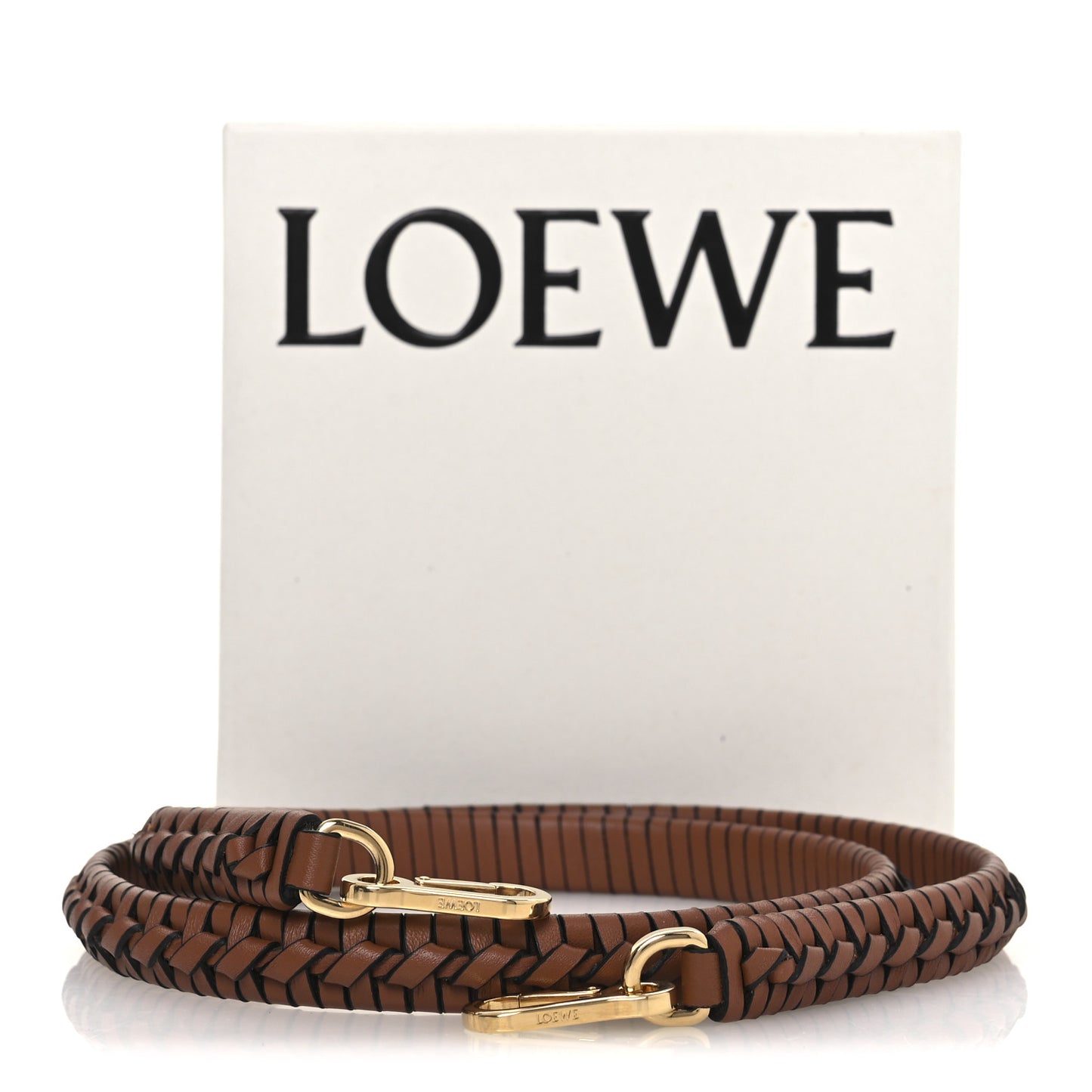Calfskin Spiral Woven Strap Pecan