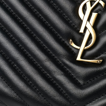 Saint Laurent Calfskin Matelasse Monogram Lou Camera Bag Black 11 of 11