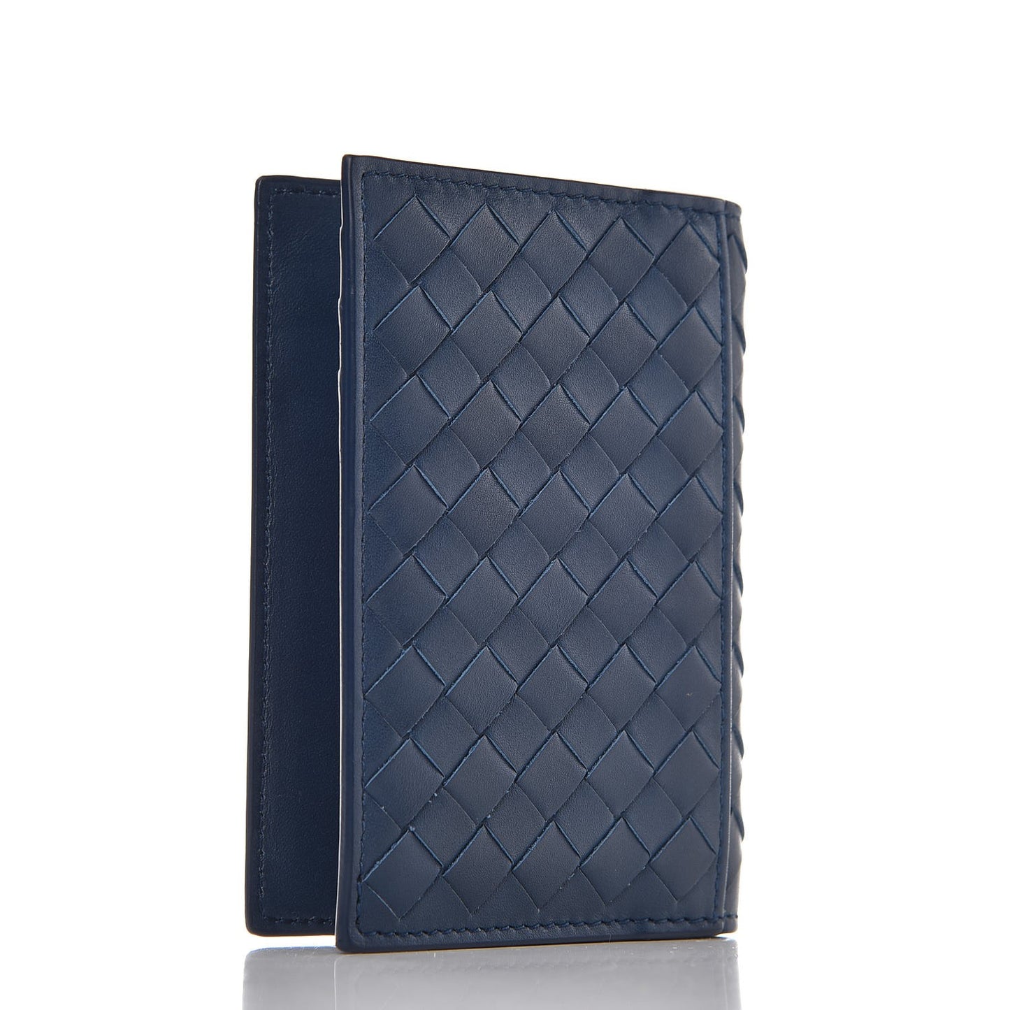 Intrecciato VN Card Case Blue