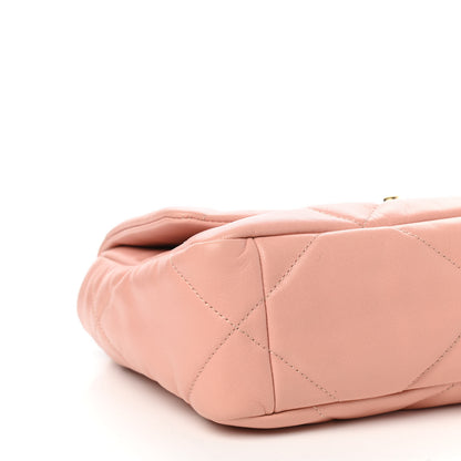 Chanel Goatskin Quilted Medium Chanel 19 Flap Light Pink 8 of 11