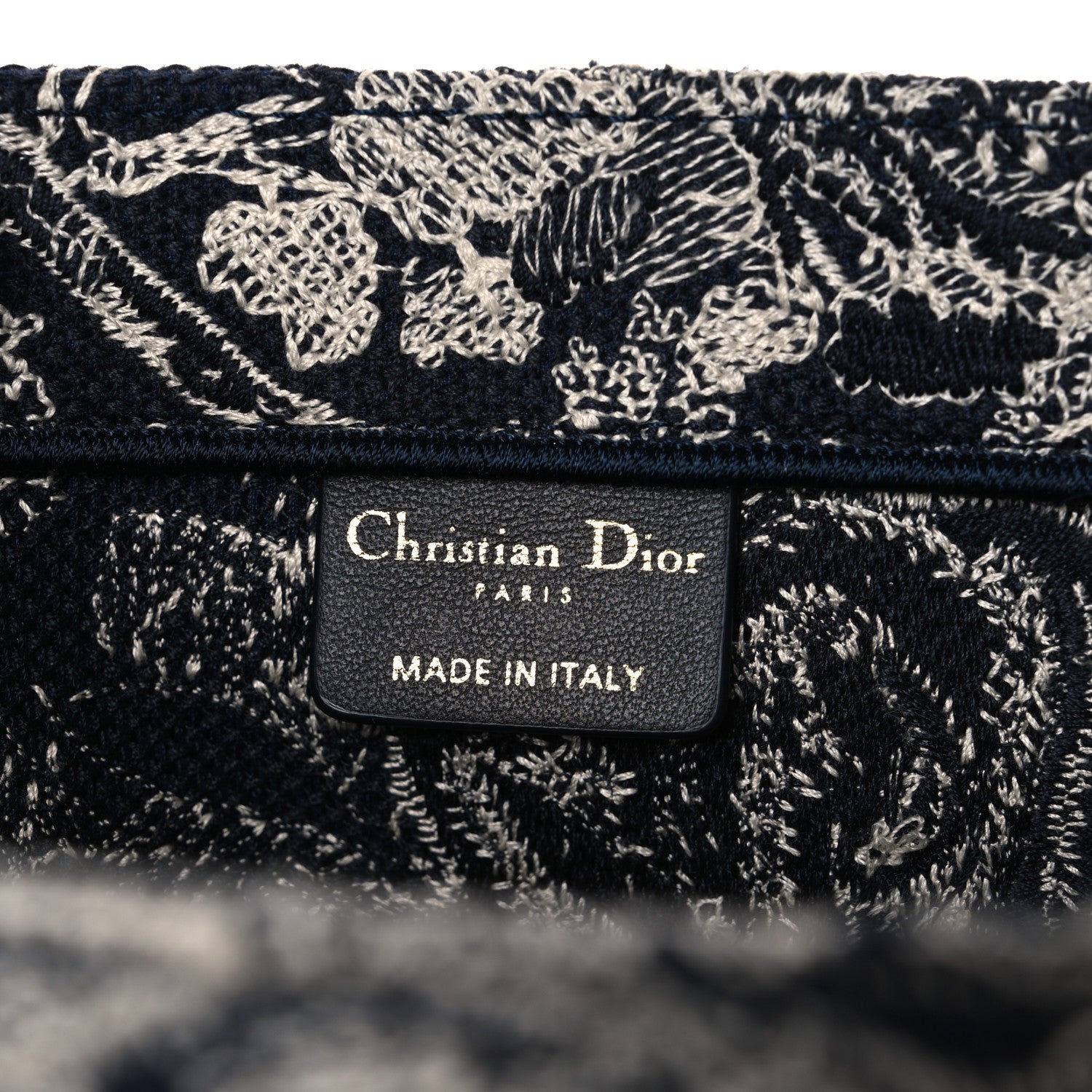 Christian Dior Canvas Embroidered Large Dioriviera Toile De Jouy