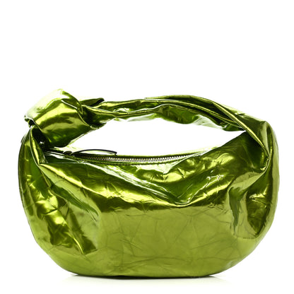 Bottega Veneta Metallic Crushed Calfskin Mini Jodie Chlorophyll 1 of 10