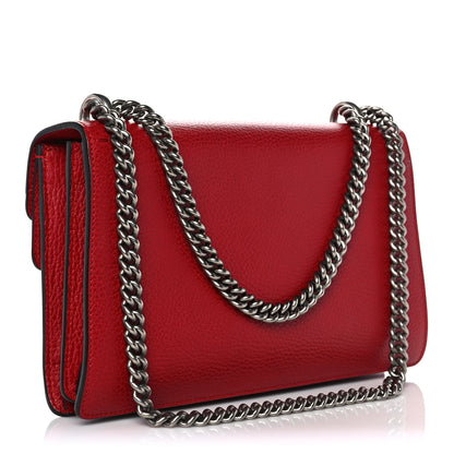 Gucci Dollar Calfskin Swarovski Crystal Small Dionysus Shoulder Bag Hibiscus Red 3 of 11