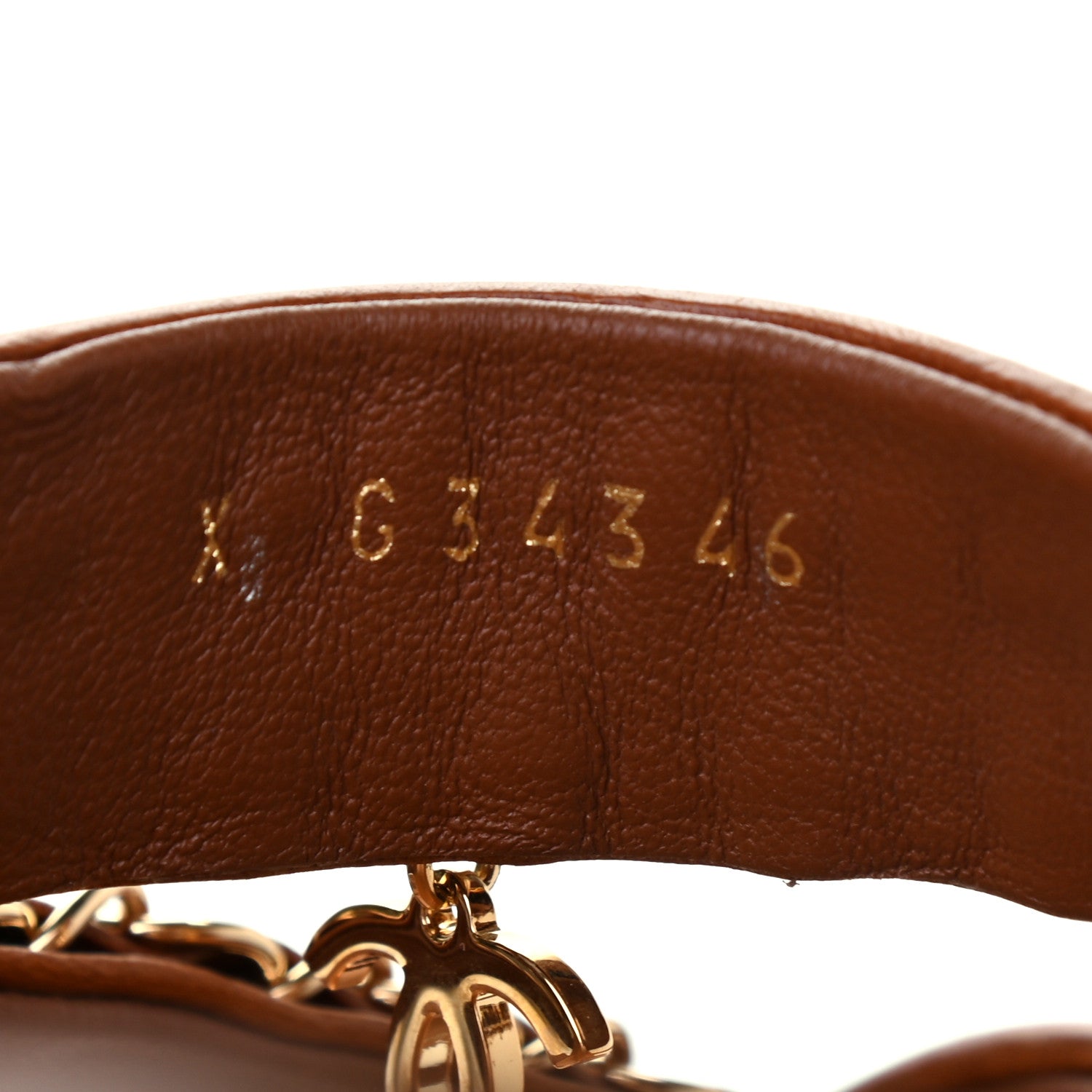 Chanel Calfskin Chain CC Thong Flat Sandals 38 Beige 6 of 6