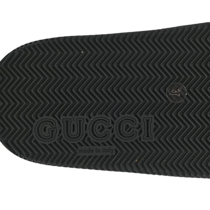 Gucci Rubber Web Stripe Slide Sandals 37 Green Navy Red 6 of 8