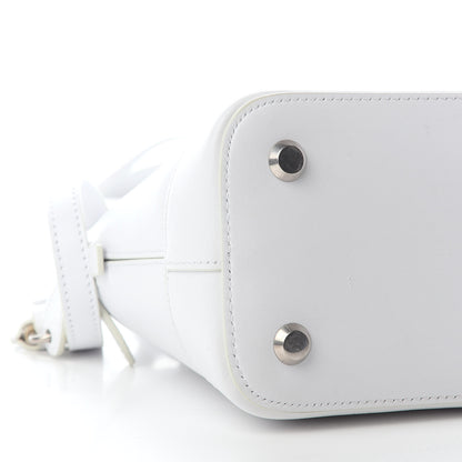 Balenciaga Calfskin Gothic Logo S Ville Top Handle Bag White 6 of 7