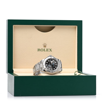 Rolex Stainless Steel Platinum 40mm Oyster Perpetual Date Yacht-Master Watch Slate 126622 5 of 5