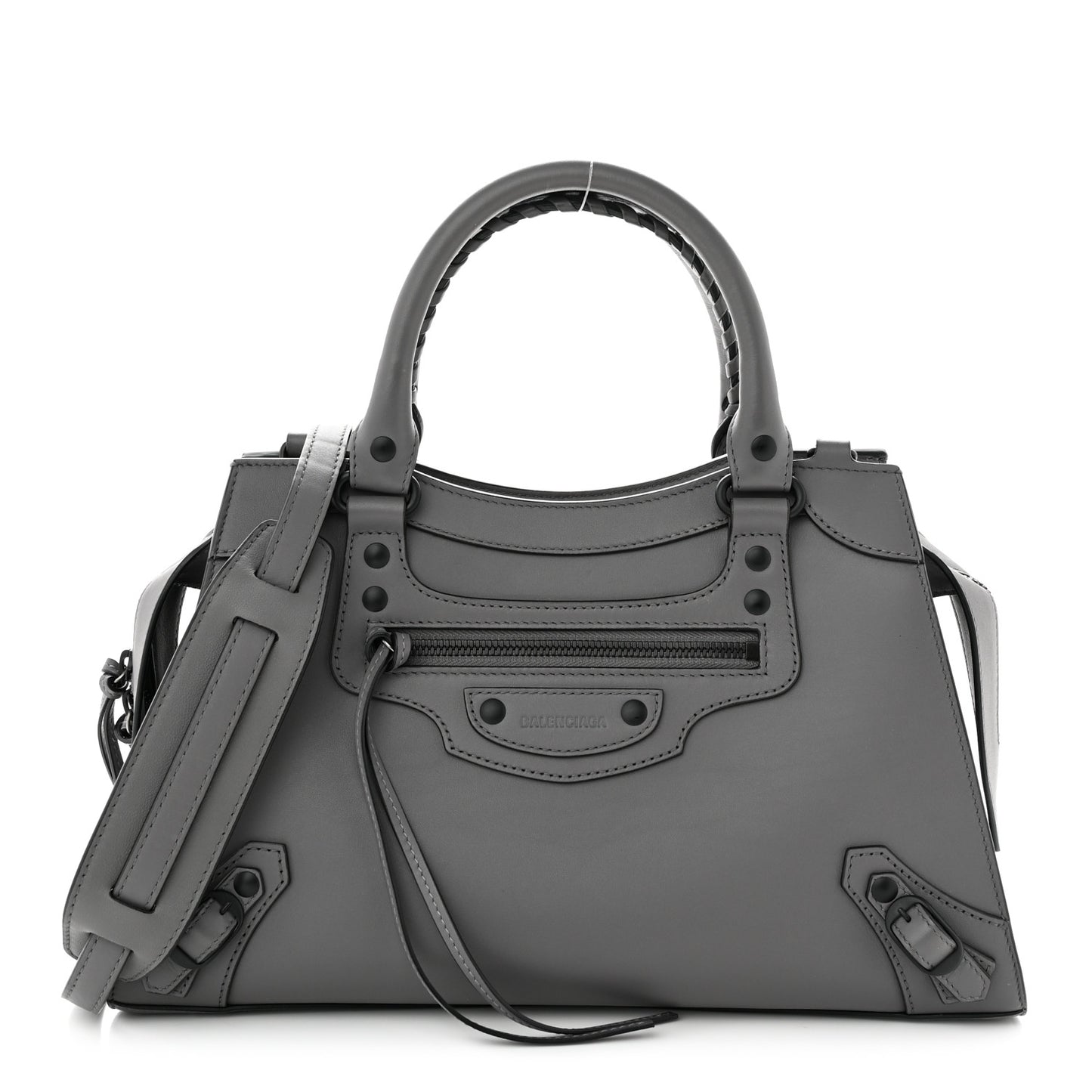 Smooth Calfskin Neo Classic Black Hardware S City Dark Grey