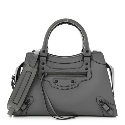 Balenciaga Smooth Calfskin Neo Classic Black Hardware S City Dark Grey 1 of 11