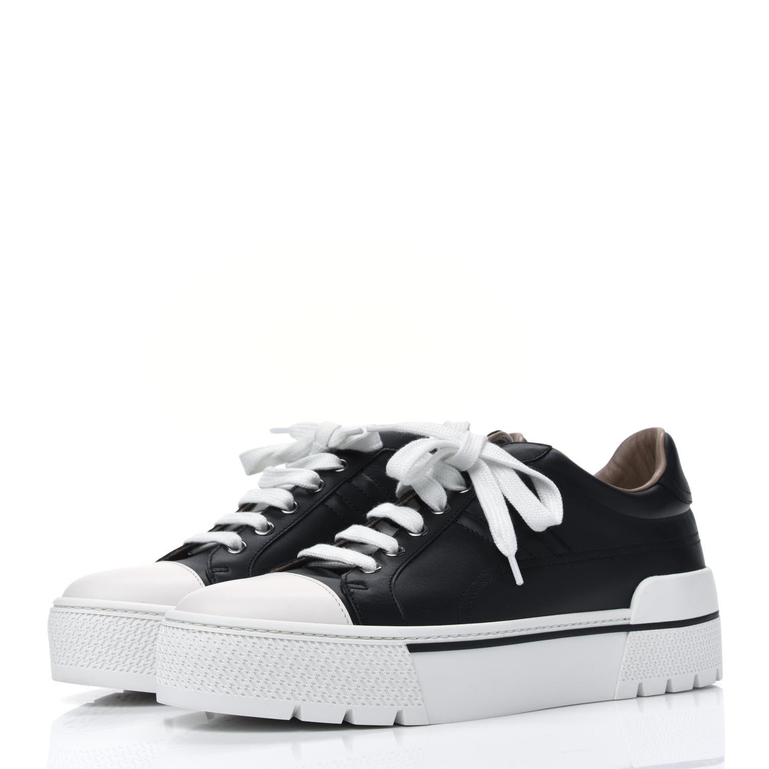 Hermes Calfskin Womens Voltage Sneakers 39 Black 2 of 9