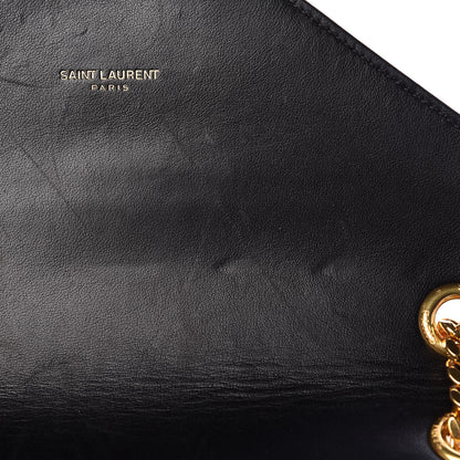 Saint Laurent Metallic Calfskin Matelasse Chevron Monogram Medium College Satchel Multicolor 12 of 13