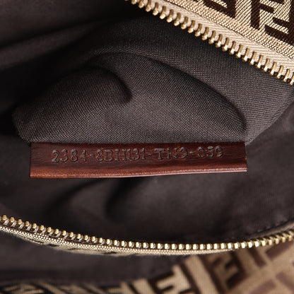 Fendi Zucchino Vitello Tote Mogano Panna Bruciato 7 of 14