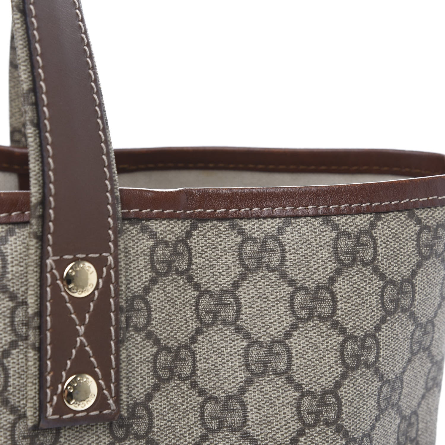 Gucci GG Plus Monogram Medium Signature Web Loop Tote Brown 12 of 15