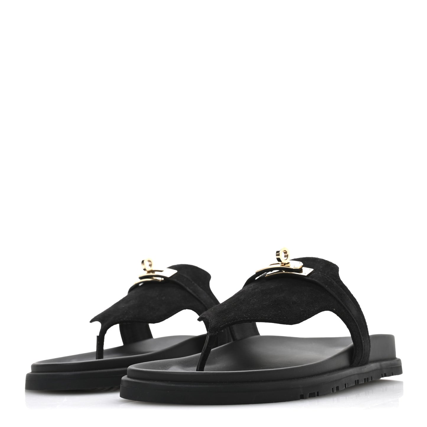 Suede Goatskin Womens Empire Sandals 38 Black