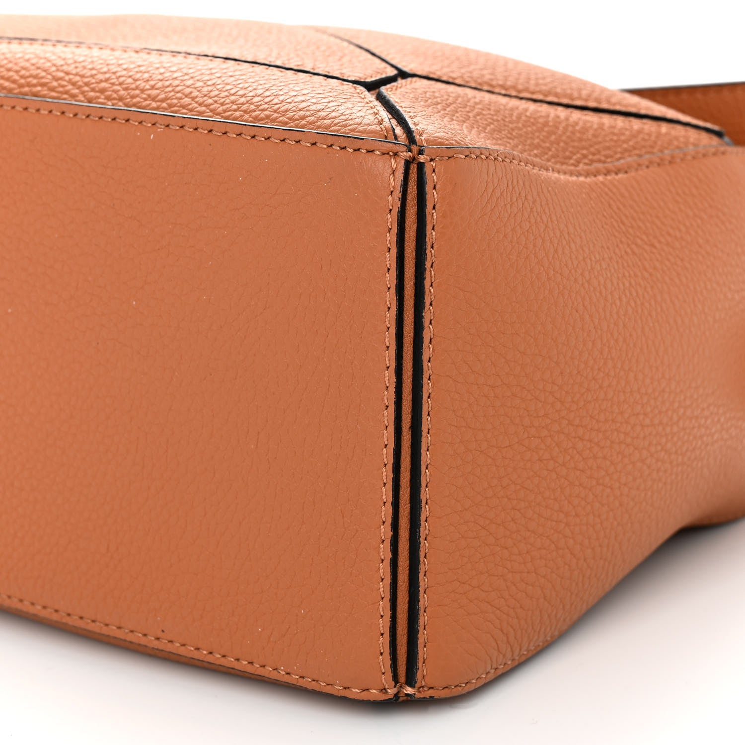 Loewe Grained Calfskin Small Puzzle Bag Tan 9 of 10