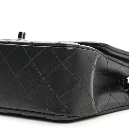 Chanel Lambskin Quilted Mini Rectangular Flap So Black 9 of 11